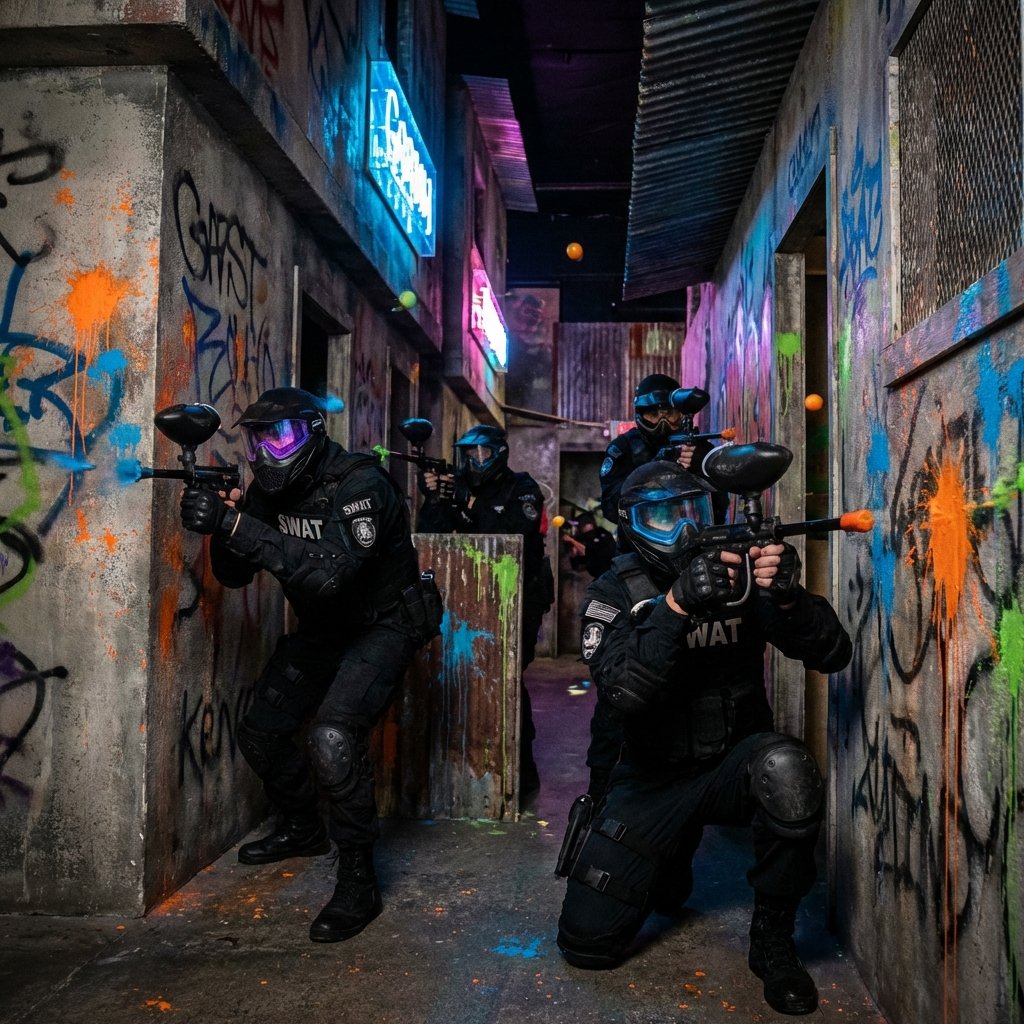 Combate em Beco Paintball